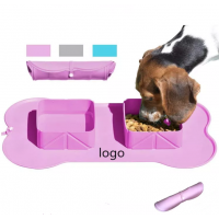 Portable Foldable Silicone Travel Pet Bowls  Pet Feeding Bowls